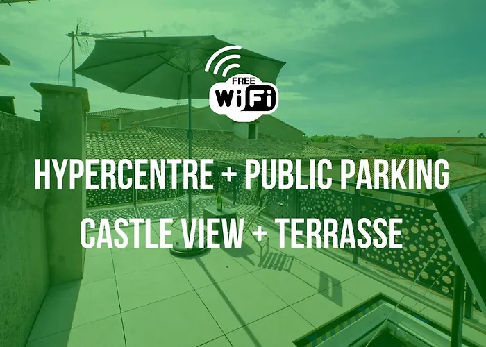 Mon Toit Carcassonnais •Hypercentre •Terrasse •Vue