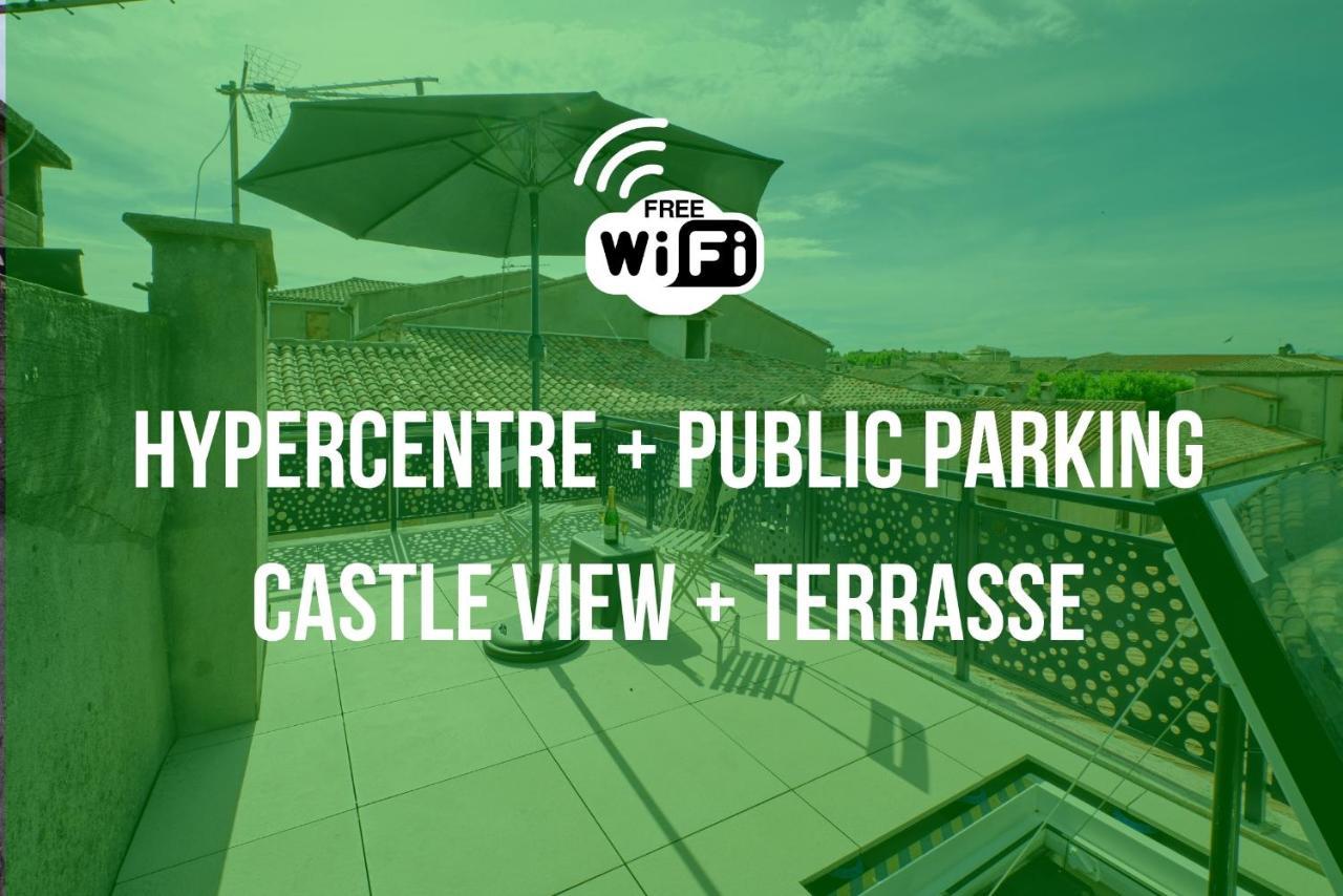 Mon Toit Carcassonnais •hypercentre •terrasse •vue